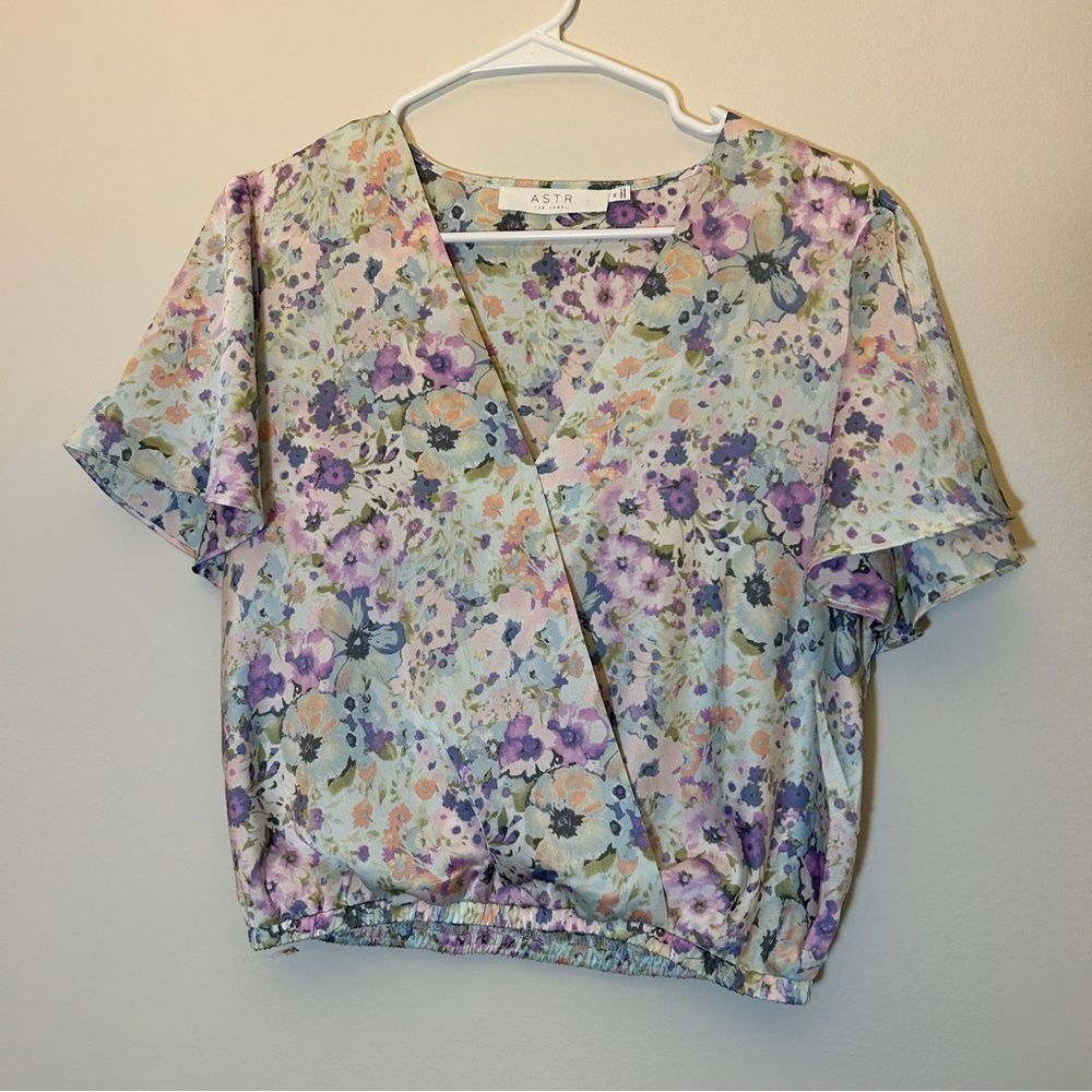 Astr Floral Blouse Size M